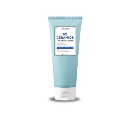 Sarstae 5X Ceramide Barrier Repair Cleanser for Mild Cleansing & Makeup Removal | Removes Oil, Dirt & Makeup, Balances PH Level of Skin, Prevents Breakous