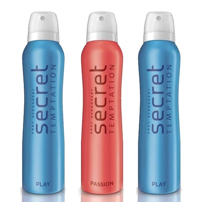 Secret Temptation 1 Passion and 2 Play Deodorant Spray