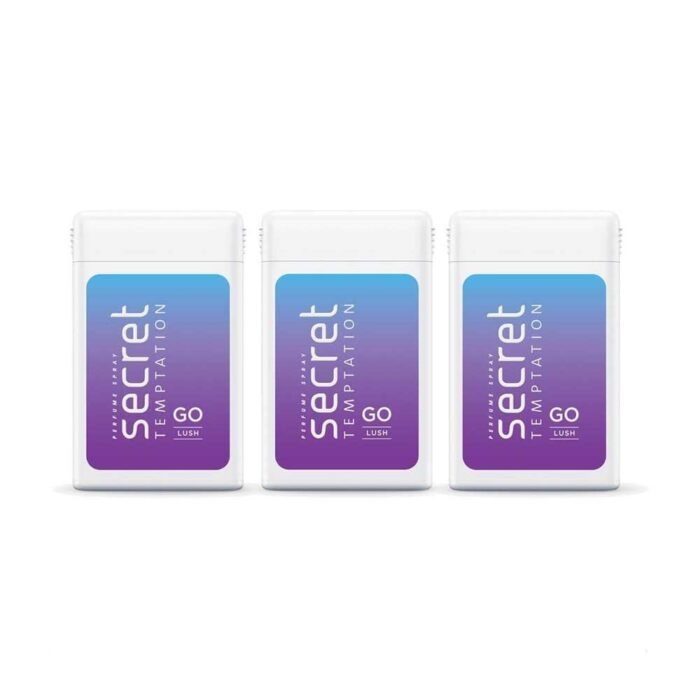 Secret Temptation Lush Long Lasting Pocket Perfume for Women, Combo pack of 3 (18ml each)
