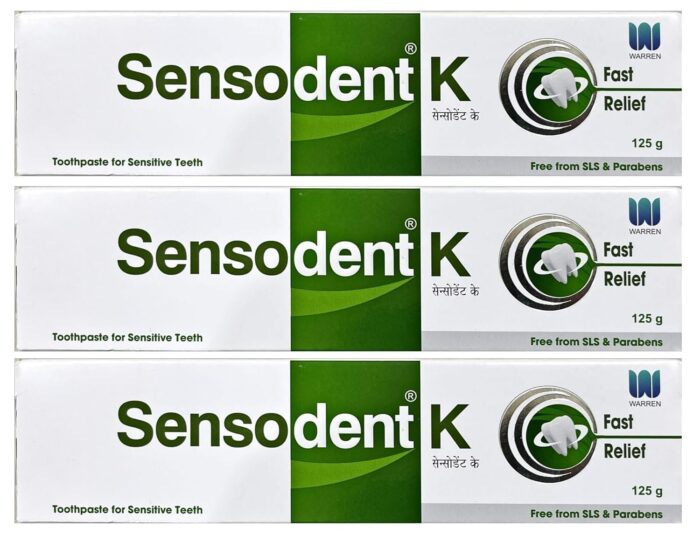 Sensodent K Toothpaste 125g, Pack of 3