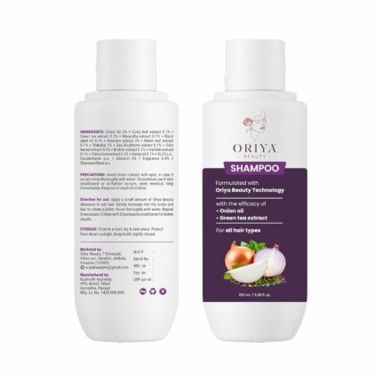 Shampoo with Onion Oil and Green Tea Extract, Natural Hair Care, 100 mL