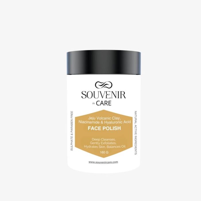 Souvenir De Care Cleanser Polish Jeju Volcanic Clay | Niacinamide & Hyaluronic Acid - 160 G