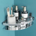 U-S-F BATH ACCESSORIES Elegance Stainless Steel Bathroom Corner Shelf, Kitchen Shelf, Bathroom Shelf And Rack, Wall Storage Shelf, Bathroom Accessories-Pack Of 1