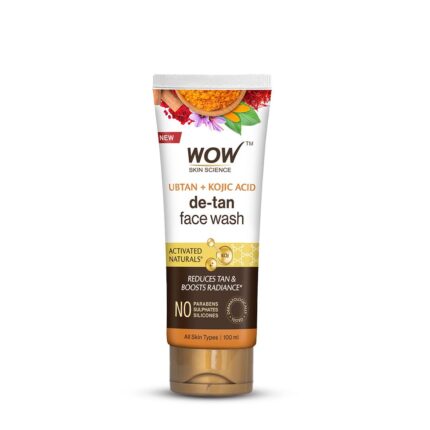 WOW Skin Science Ubtan Cleansing Face Wash | Turmeric & Saffron | All Skin Types | Clear, Glowing Skin | 100% Vegan | Paraben & Sulphates Free | For Women & Men | 100 ml