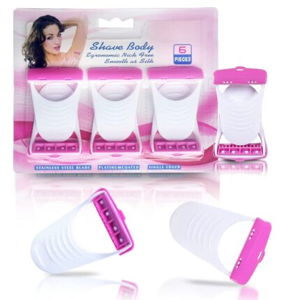 Women's Disposable Plastic Hair Razor & Bikini Shaving Razor For Women- Pack Of 2 (12 Pcs)