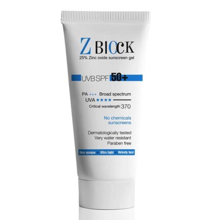 Zymo Cosmetics, Sanaxia Cosmetics, Z-Block 25% Zinc Oxide Sunscreen Gel, Spf 58, 50 Ml, All Skin Type