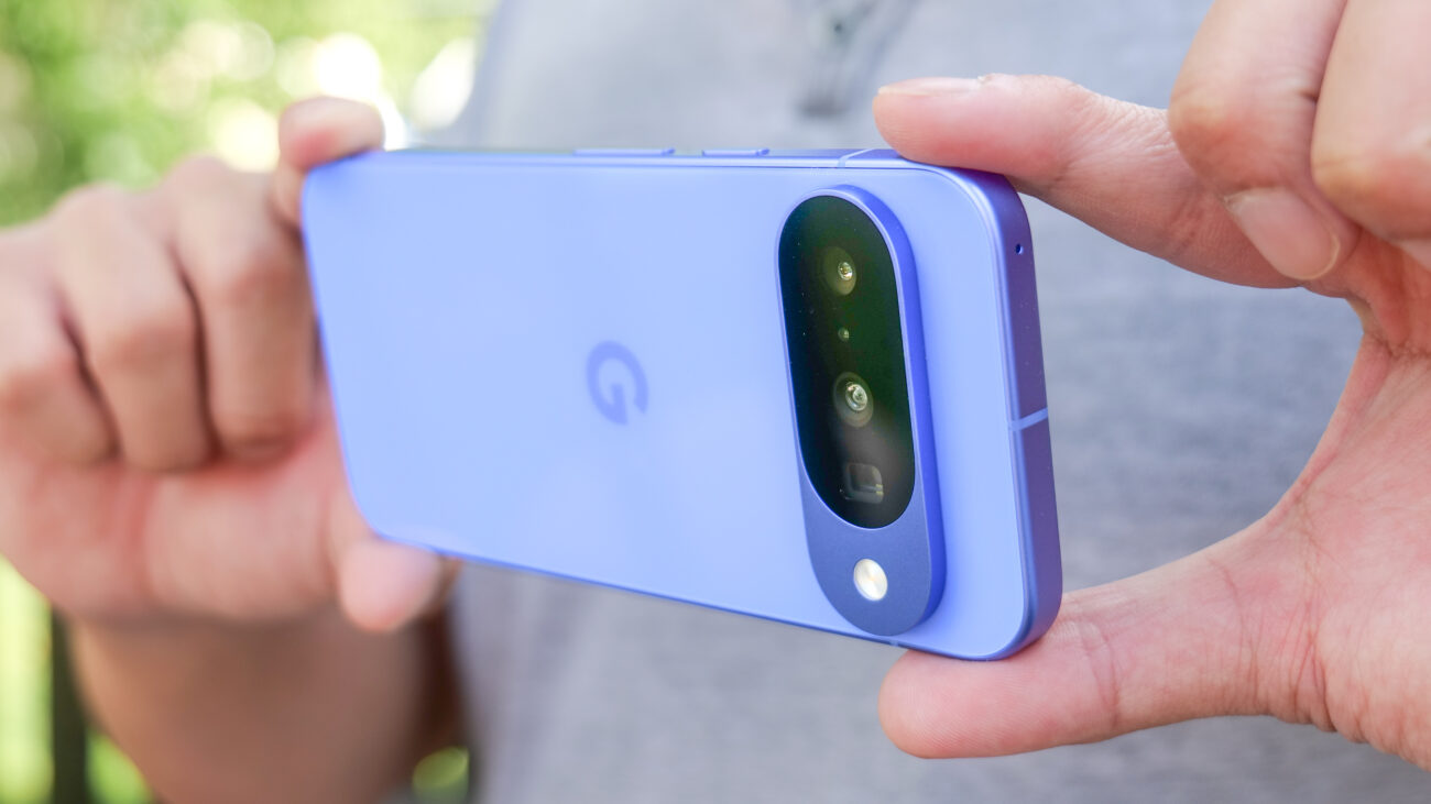 Google Pixel 10 in the hand.