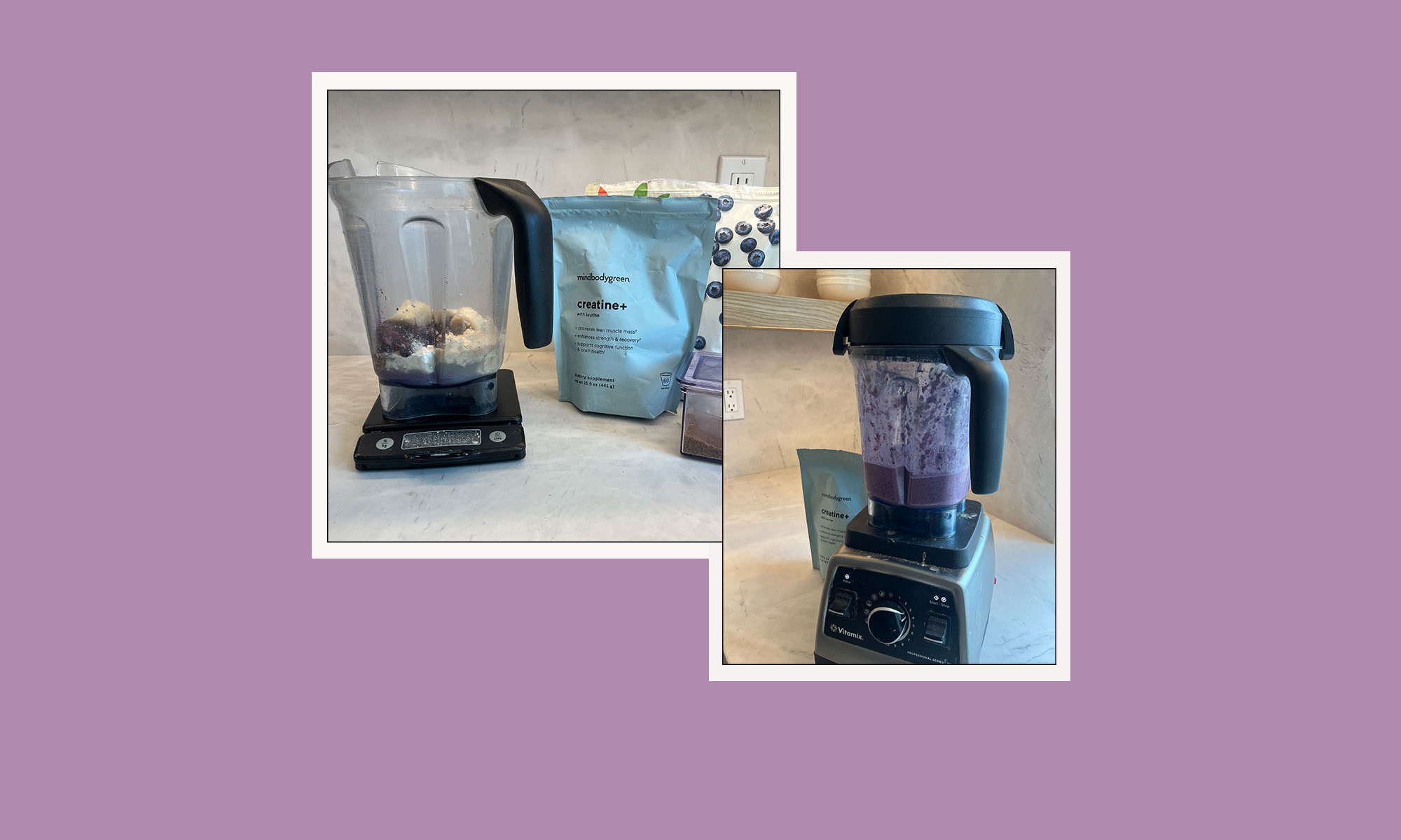 This Creamy Blueberry Smoothie Has 34 Grams Of Protein